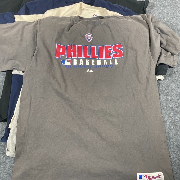 Lot of 7 MLB Baseball T Shirts Yankees Cubs Indians Majestic‎ Braves Twins Tees - Picture 4 of 16